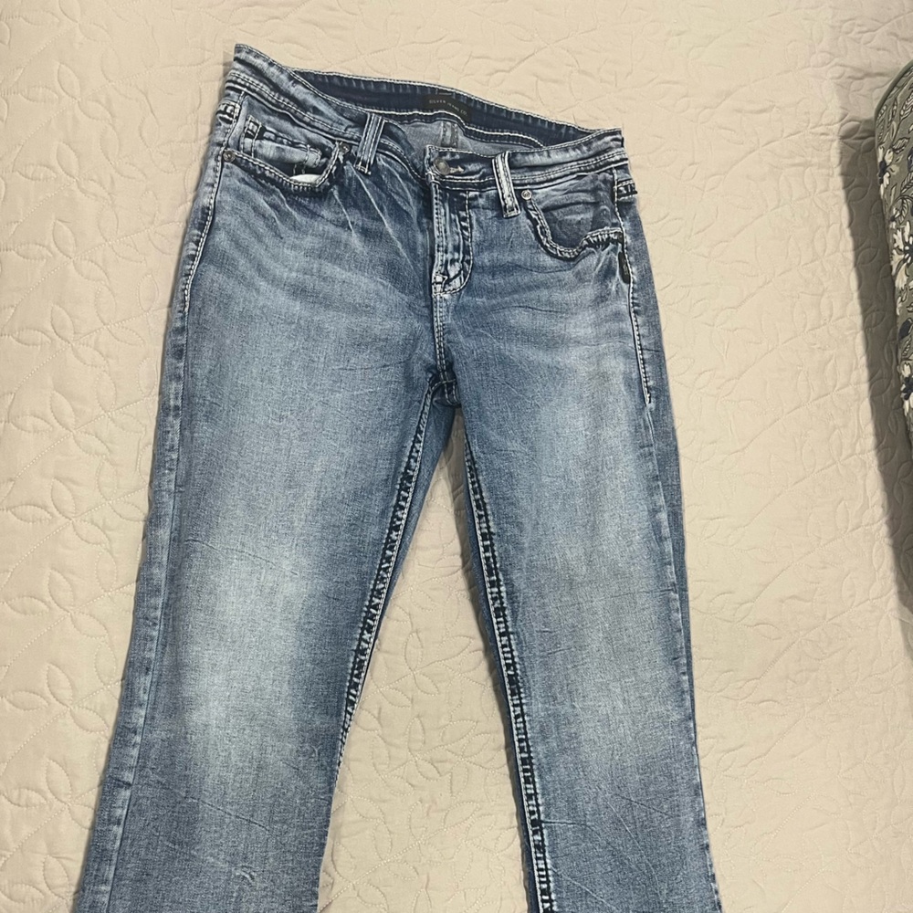 🤩 Silver Jeans - washed Blue - Boot Cut Denim